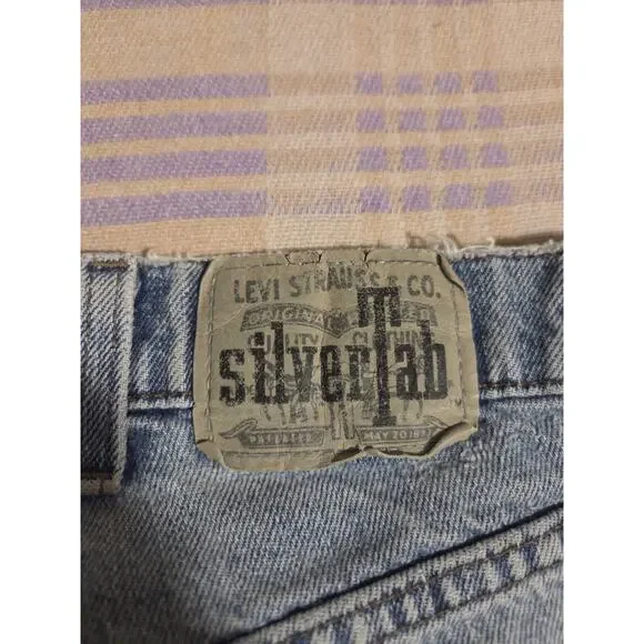 Vintage 90s Levis Silver Tab Baggy Denim Jeans Size 33 X 33 USA Faded Massive - Picture 5 of 16